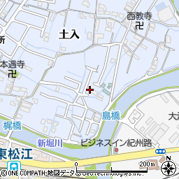 和歌山県和歌山市土入124周辺の地図