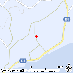 愛媛県越智郡上島町岩城380周辺の地図