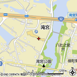 道の駅　滝宮周辺の地図
