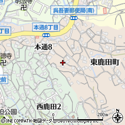 広島県呉市東鹿田町1周辺の地図