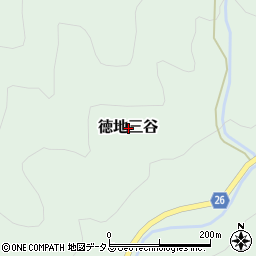 山口県山口市徳地三谷周辺の地図