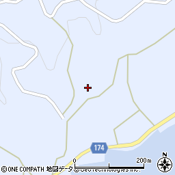 愛媛県越智郡上島町岩城587周辺の地図