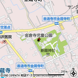 金蔵寺児童公園周辺の地図