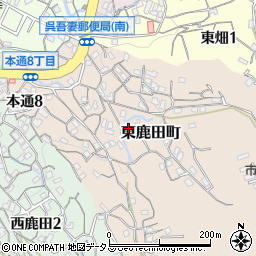 広島県呉市東鹿田町7周辺の地図