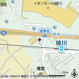 香川県綾歌郡綾川町萱原819周辺の地図