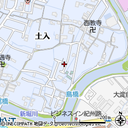 和歌山県和歌山市土入126周辺の地図