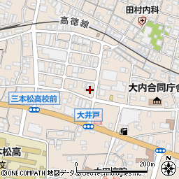 中国銀行三本松支店周辺の地図