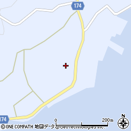 愛媛県越智郡上島町岩城363周辺の地図