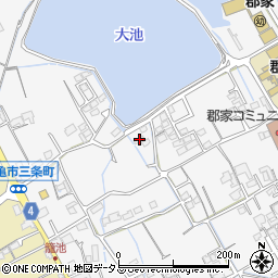 香川県丸亀市郡家町741-1周辺の地図