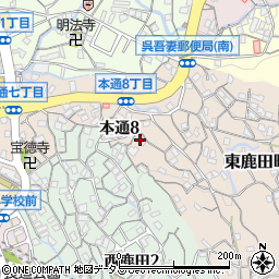 広島県呉市東鹿田町1-35周辺の地図