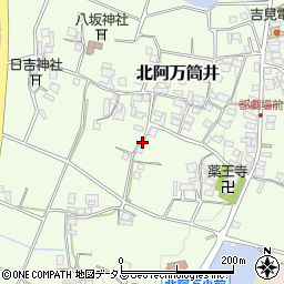 兵庫県南あわじ市北阿万筒井周辺の地図