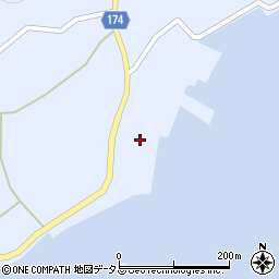 愛媛県越智郡上島町岩城253周辺の地図