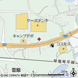 香川県綾歌郡綾川町萱原558-1周辺の地図
