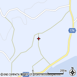 愛媛県越智郡上島町岩城381周辺の地図