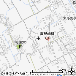 香川県丸亀市郡家町1482-2周辺の地図