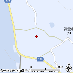 愛媛県越智郡上島町岩城3117周辺の地図