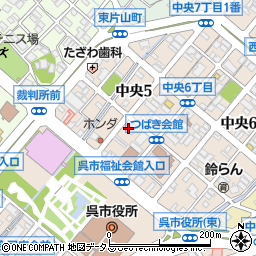 理研産業株式会社　呉営業所周辺の地図