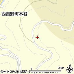 奈良県五條市西吉野町本谷107周辺の地図