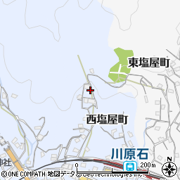 広島県呉市西塩屋町周辺の地図