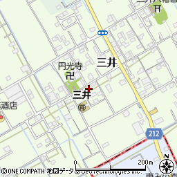 香川県仲多度郡多度津町三井周辺の地図