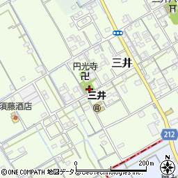 三井西公民館周辺の地図