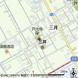 三井西公民館周辺の地図