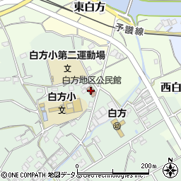 多度津町　白方地区公民館周辺の地図
