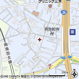 和歌山県和歌山市粟117周辺の地図