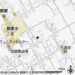 香川県丸亀市郡家町1182-1周辺の地図