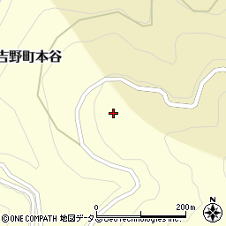 奈良県五條市西吉野町本谷132周辺の地図