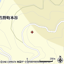 奈良県五條市西吉野町本谷73周辺の地図