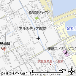 香川県丸亀市郡家町1393-37周辺の地図