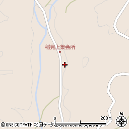 山口県下関市豊田町大字稲見183周辺の地図