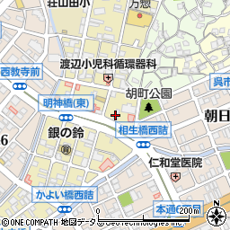 広島銀行呉東中央クレまちコインランドリー ＡＴＭ周辺の地図