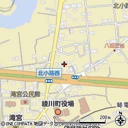 香川県綾歌郡綾川町滝宮270-3周辺の地図
