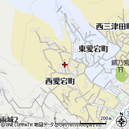 広島県呉市西愛宕町周辺の地図