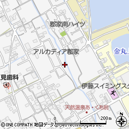 香川県丸亀市郡家町1393-36周辺の地図