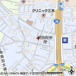 和歌山県和歌山市粟319周辺の地図