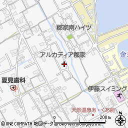 香川県丸亀市郡家町1393-30周辺の地図