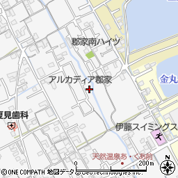 香川県丸亀市郡家町1393-29周辺の地図
