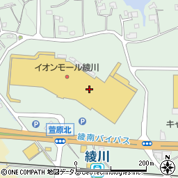 日乃屋カレー　イオンモール綾川店周辺の地図