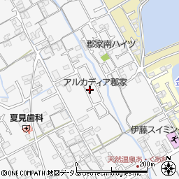 香川県丸亀市郡家町1393-21周辺の地図