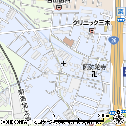 和歌山県和歌山市粟303周辺の地図