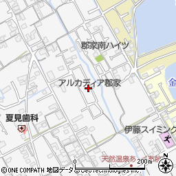 香川県丸亀市郡家町1393-14周辺の地図