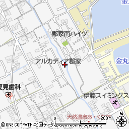 香川県丸亀市郡家町1393-26周辺の地図