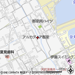 香川県丸亀市郡家町1393-25周辺の地図