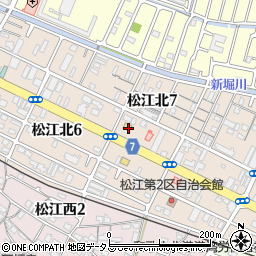 ファミリーマート和歌山松江北店周辺の地図