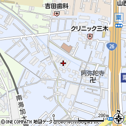 和歌山県和歌山市粟305周辺の地図