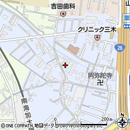 粟・金田整骨院周辺の地図