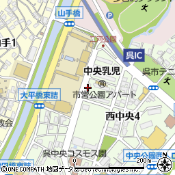 呉市営公園住宅周辺の地図